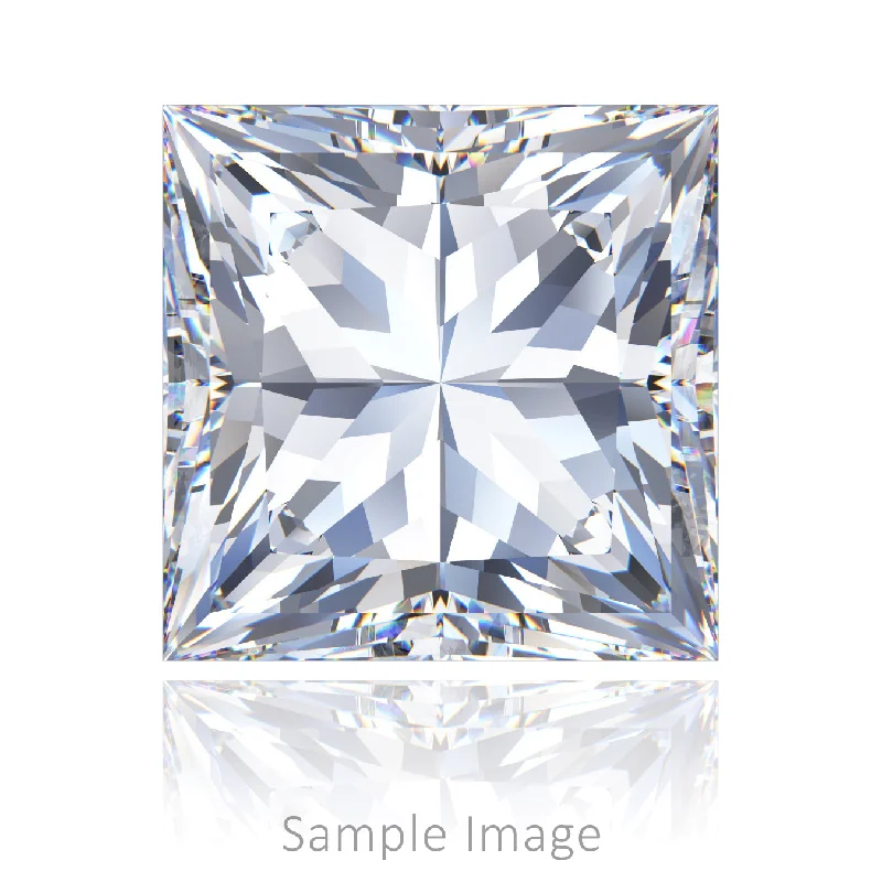 Moissanite engagement ring for women-1.05 CT Loose Diamond - Princess (J-SI2)