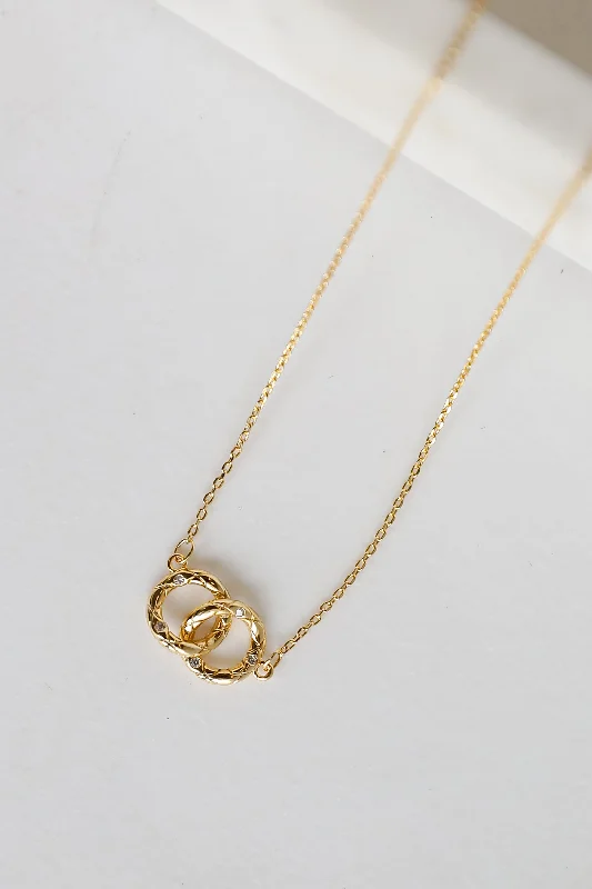 Engraved necklace for women-Bridget Gold Chain Necklace