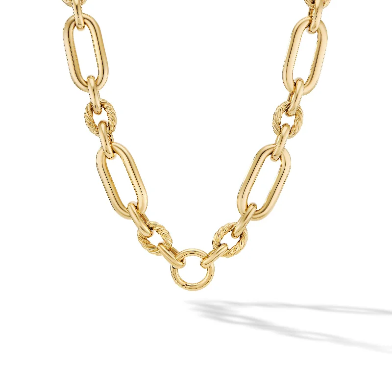 Crystal necklace for women-Lexington Chain Necklace in 18K Yellow Gold\, 16mm