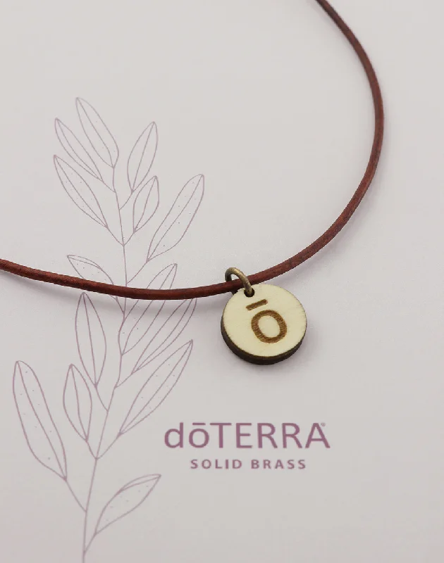 Long necklace for women-doTERRA JOURNEY Wood Diffuser Necklace