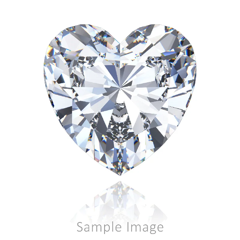 Engagement ring with a princess cut diamond for women-0.95 CT Loose Diamond - Heart (I-I1)