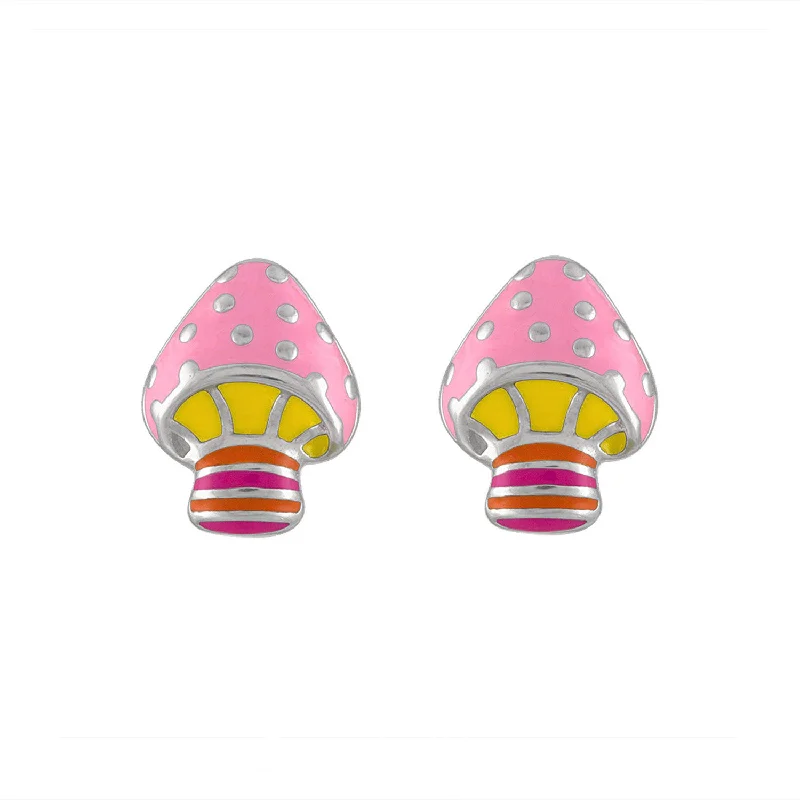 Stud earrings for women-Fungi Fantasy Studs