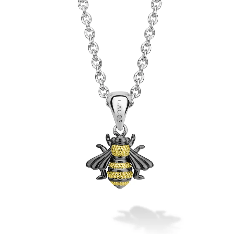 Choker with pendant for women-Rare Wonders Small Honeybee Necklace