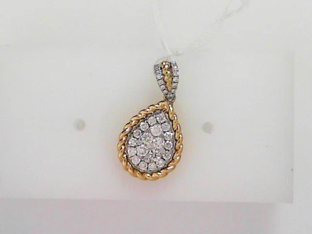 Gold necklace for women-Diamond Pendant