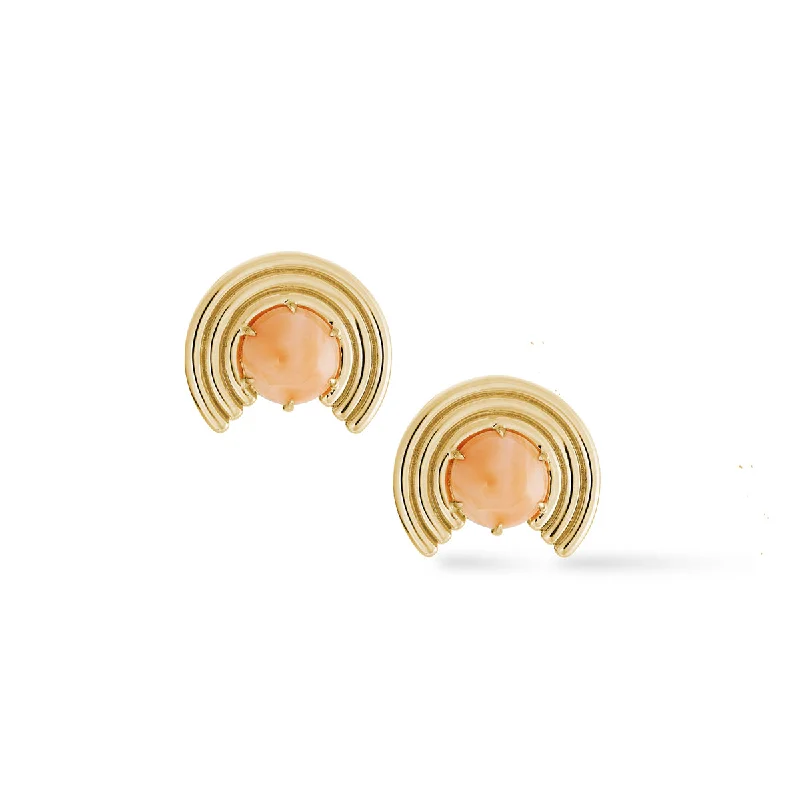 Chunky hoop earrings for women-Grand Revival Studs