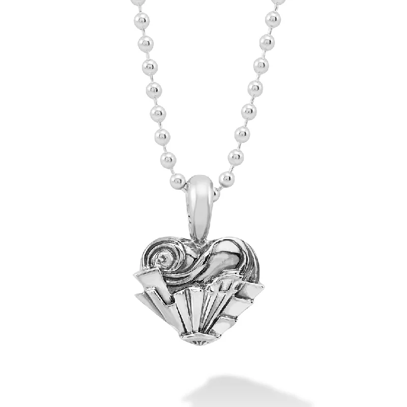 Heart-shaped necklace for women-Hearts of LAGOS Heart of Chicago Pendant Necklace