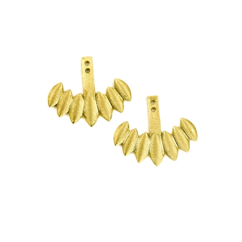 Luxurious earrings for women-Petal Earring Jacket