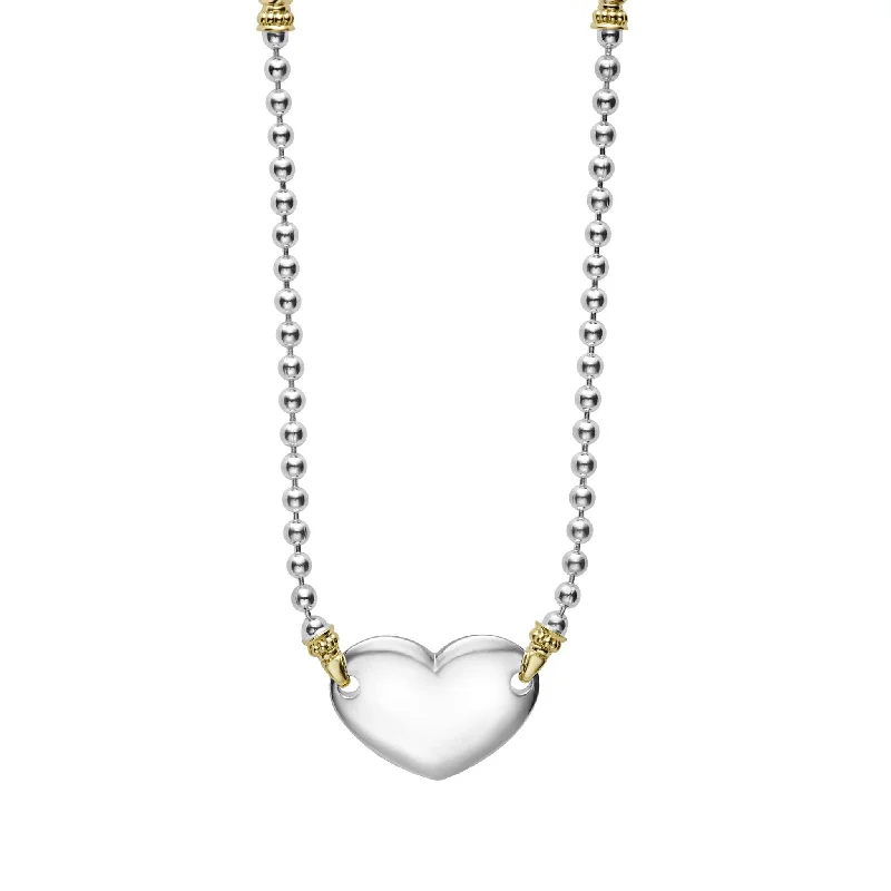 Luxury gemstone necklace for women-Beloved Heart Necklace