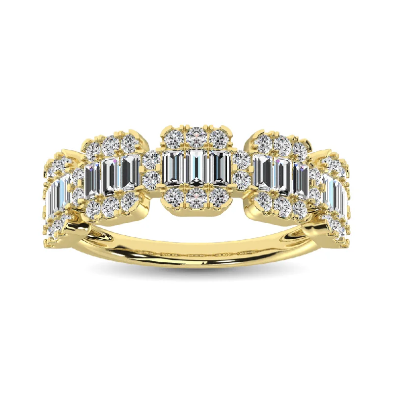 Affordable engagement ring for women-14K Yellow Gold  1 Ct.Tw. Diamond Fashion Ring