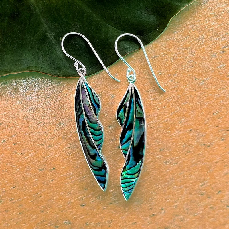 Unique diamond earrings for women-Falling Leaves Earrings - Sterling Silver, Indonesia