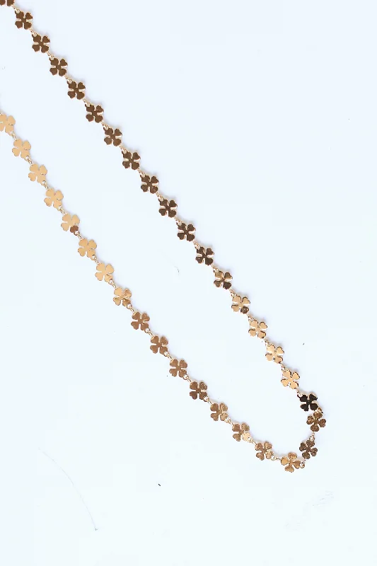 Double chain necklace for women-FINAL SALE - Ariella Gold Chain Necklace