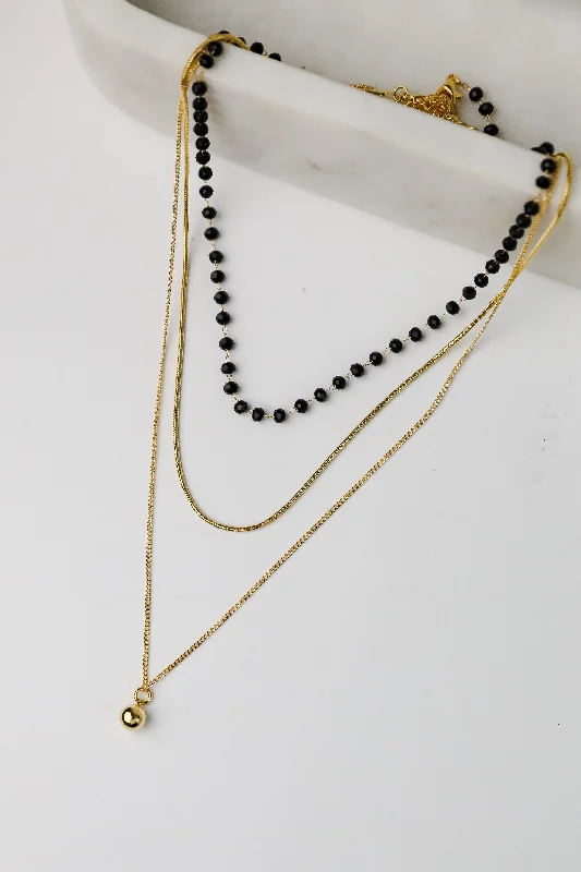 Delicate necklace for women-Reagan Layered Chain Necklace