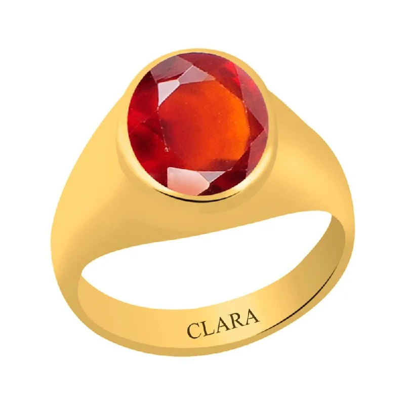 Wedding anniversary ring for women-Certified Gomed Hessonite Bold Panchdhatu Ring 8.3cts or 9.25ratti