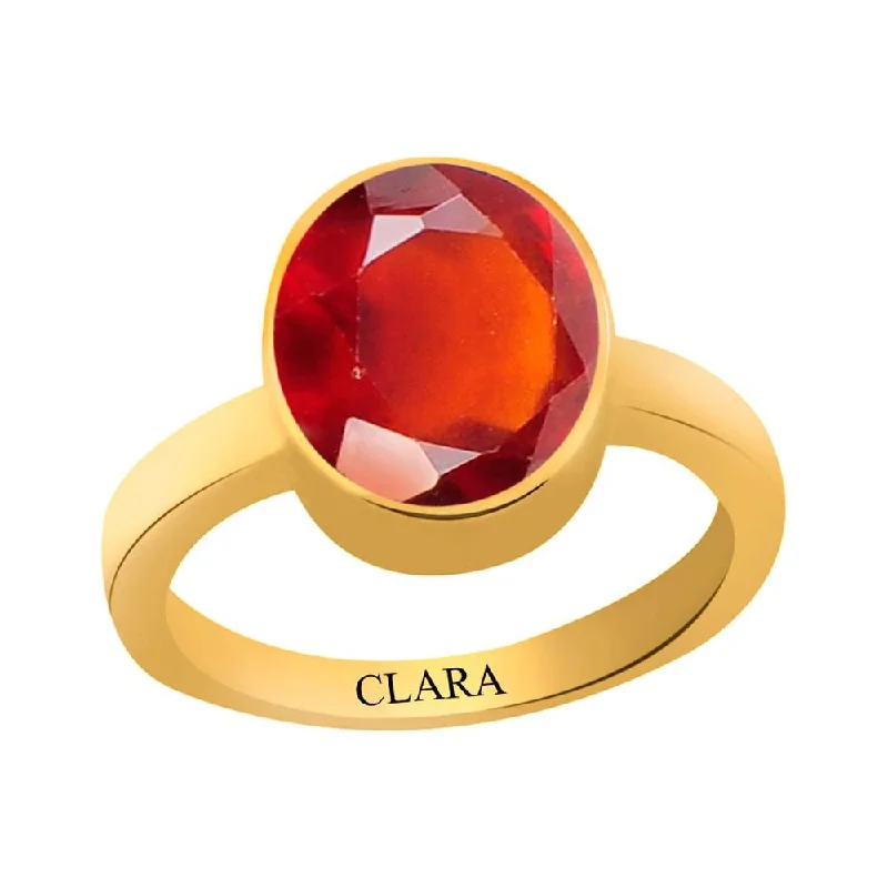 Simple gold ring for women-Certified Gomed Hessonite Elegant Panchdhatu Ring 6.5cts or 7.25ratti