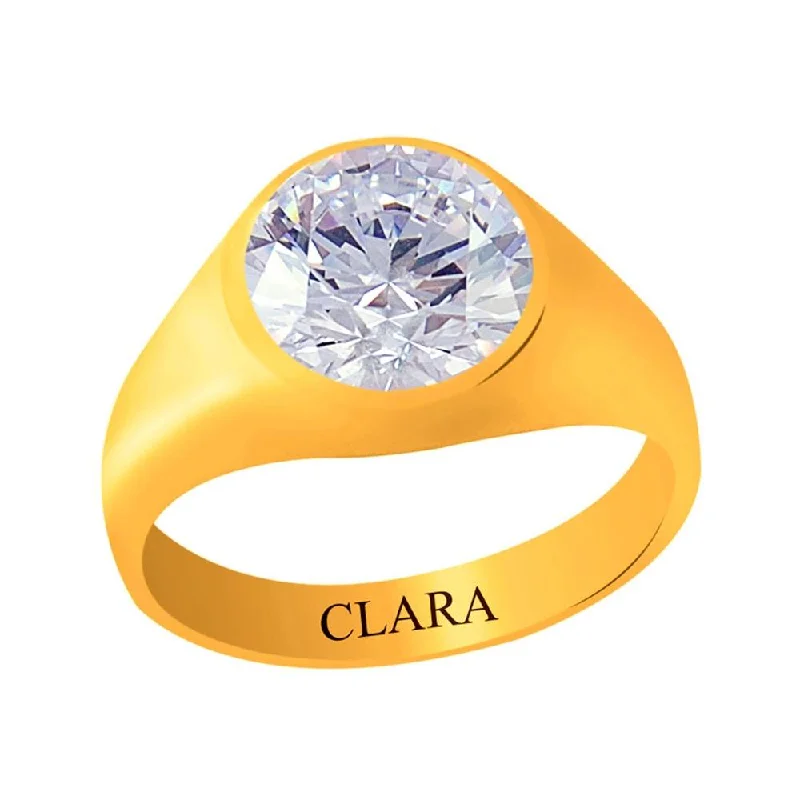 Personalized ring for women-Certified Zircon Bold Panchdhatu Ring 3cts or 3.25ratti